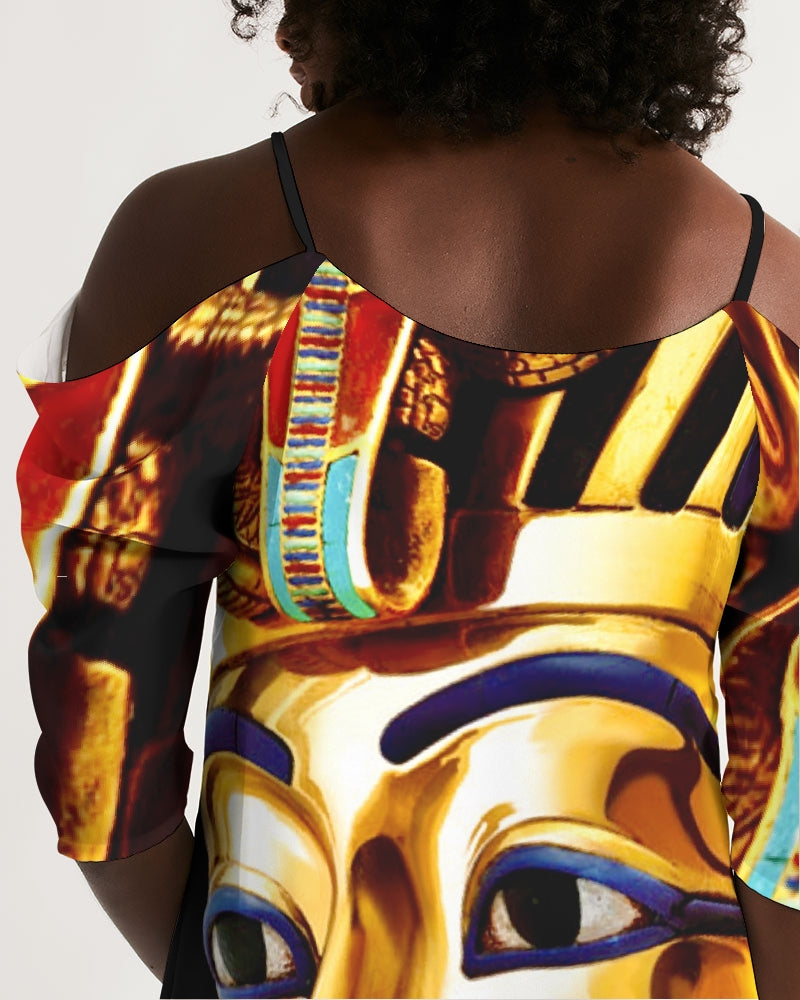 Billionaire Boyscouts King Women's Open Shoulder A-Line Dress