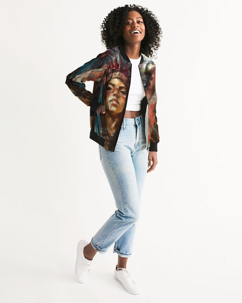 Billionaire Girlscouts of Native America Women's Bomber Jacket