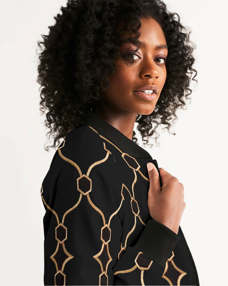 Hitam Aurum Women's Bomber Jacket