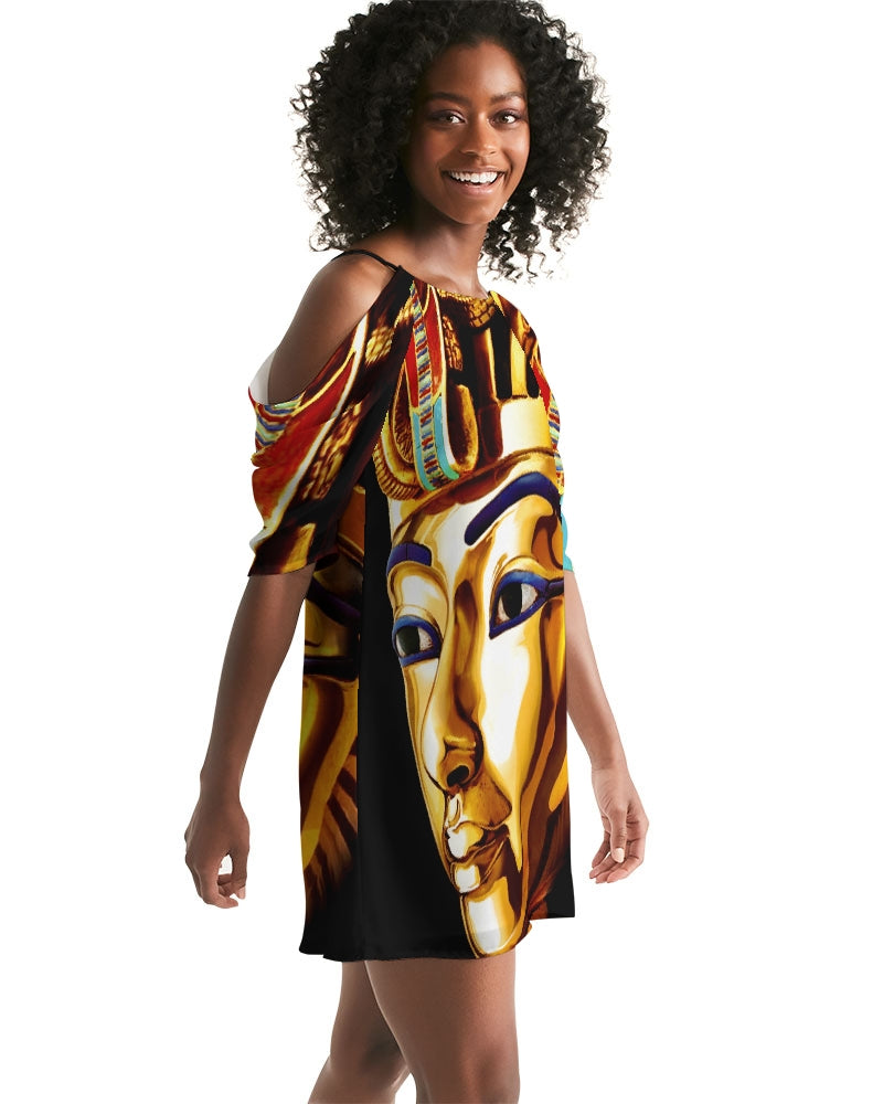 Billionaire Boyscouts King Women's Open Shoulder A-Line Dress