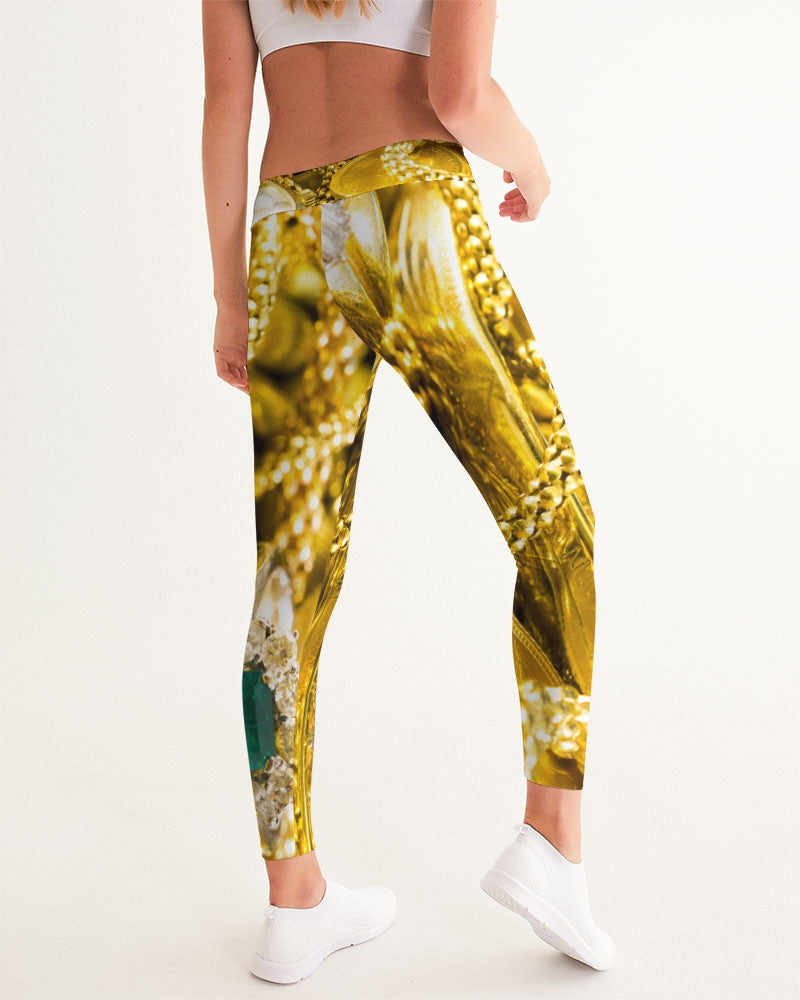 Billionaire Boyscouts Gold Drapery Women's Yoga Pants