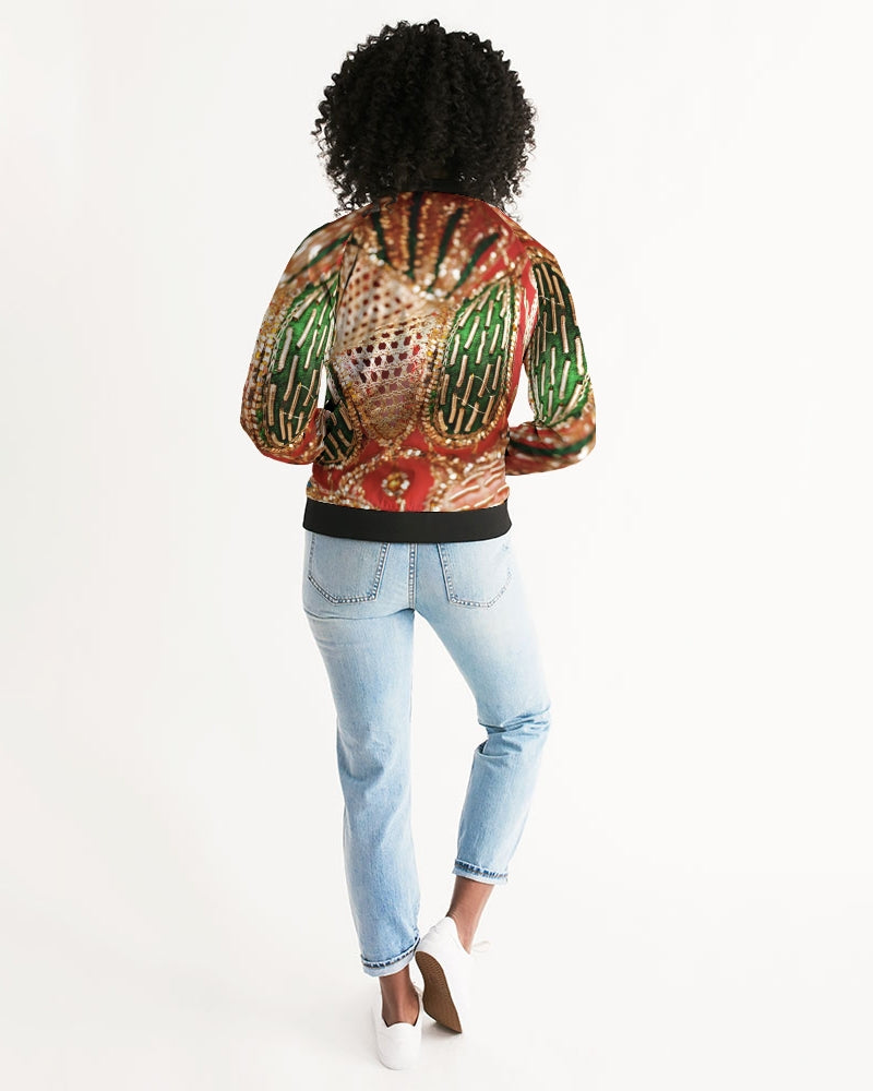 Crimson Gold Women's Bomber Jacket