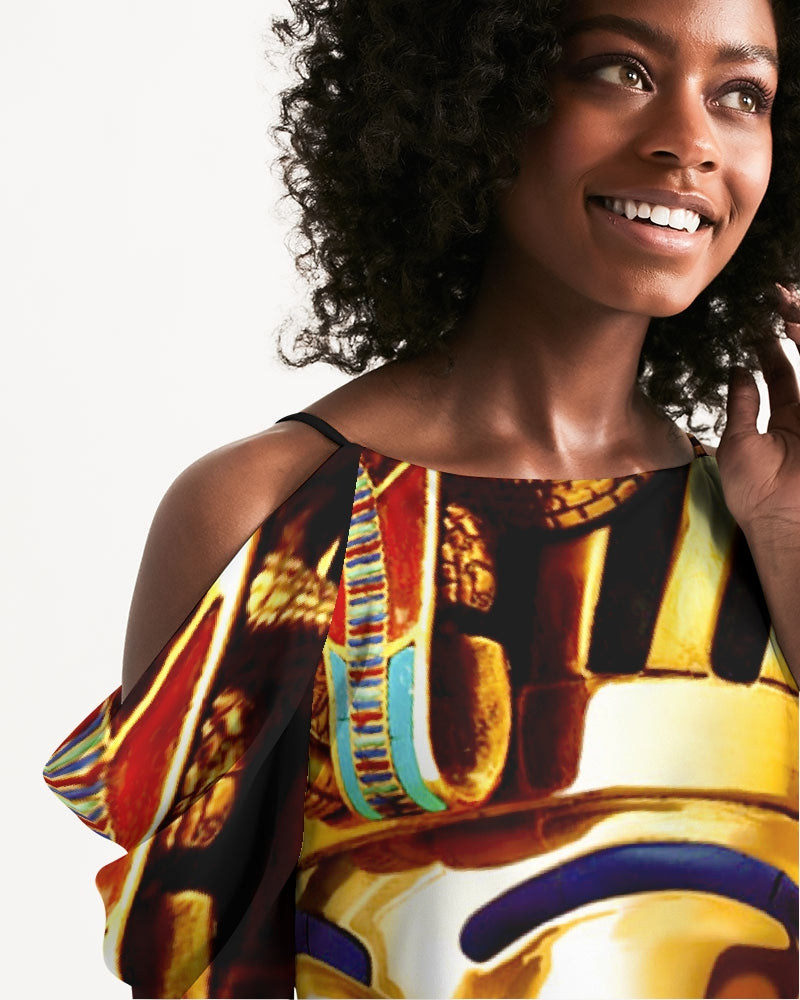 Billionaire Boyscouts King Women's Open Shoulder A-Line Dress