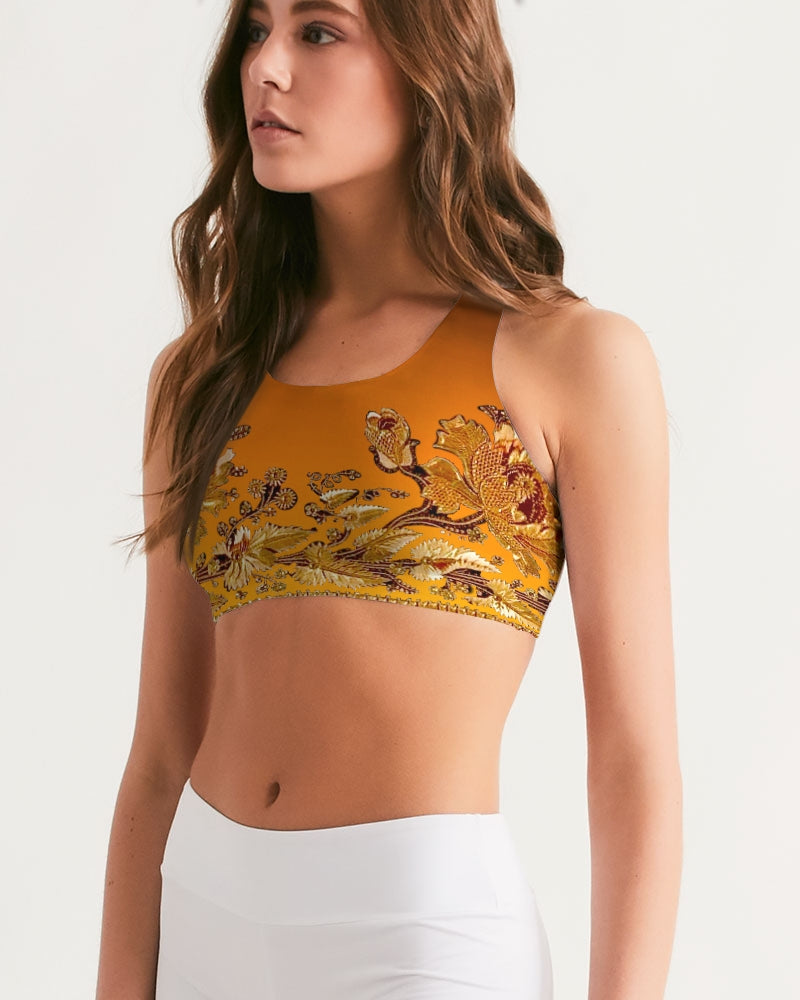 Persian Print Women's Seamless Sports Bra