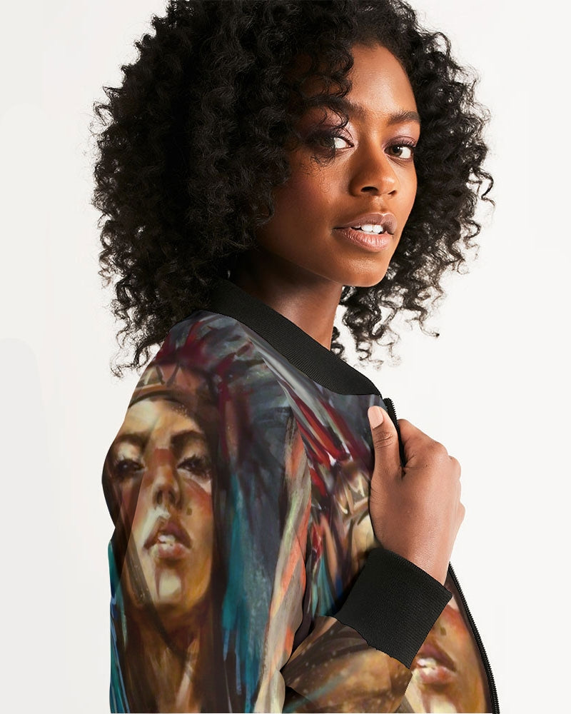 Billionaire Girlscouts of Native America Women's Bomber Jacket