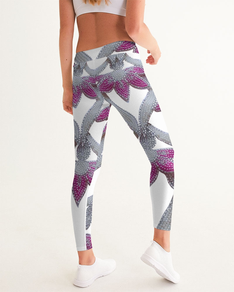 Flowers and Pearls Women's Yoga Pants