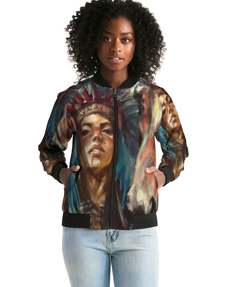 Billionaire Girlscouts of Native America Women's Bomber Jacket
