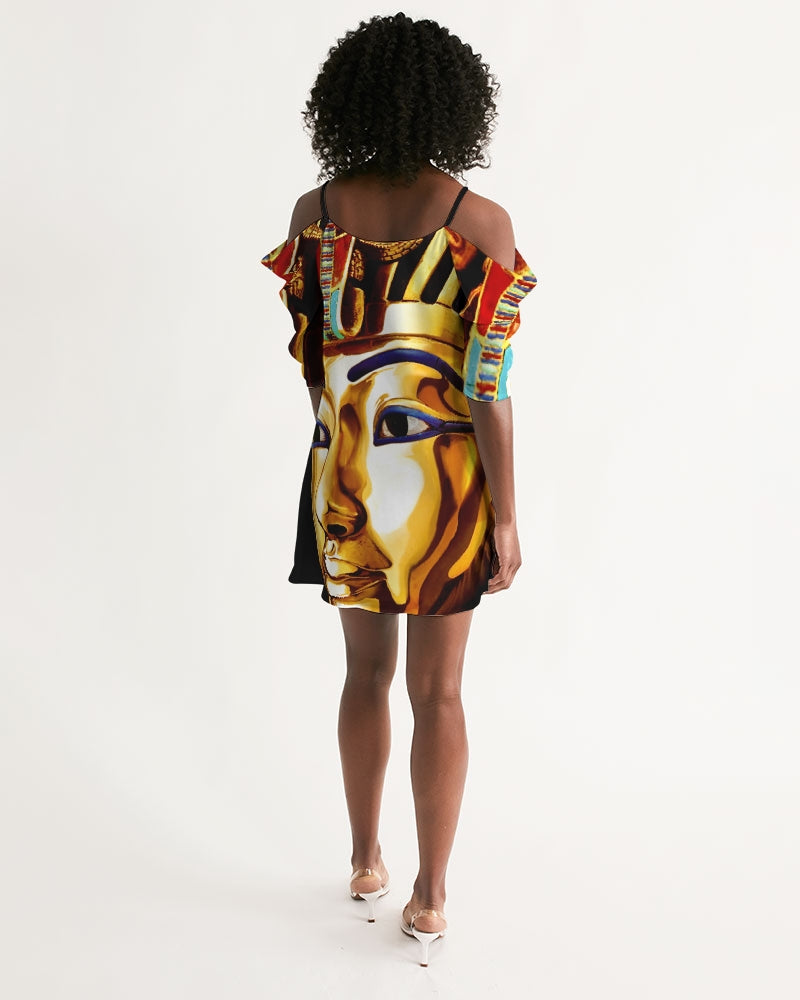 Billionaire Boyscouts King Women's Open Shoulder A-Line Dress