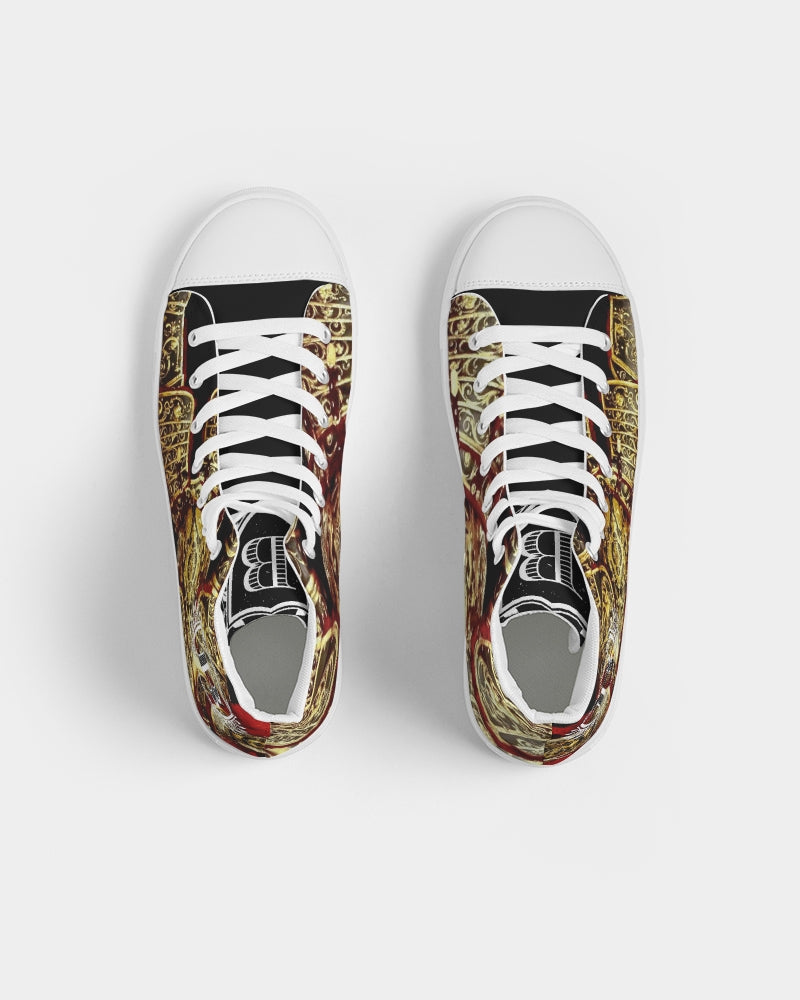 Crimson Aurum  Men's Hightop Canvas Shoe