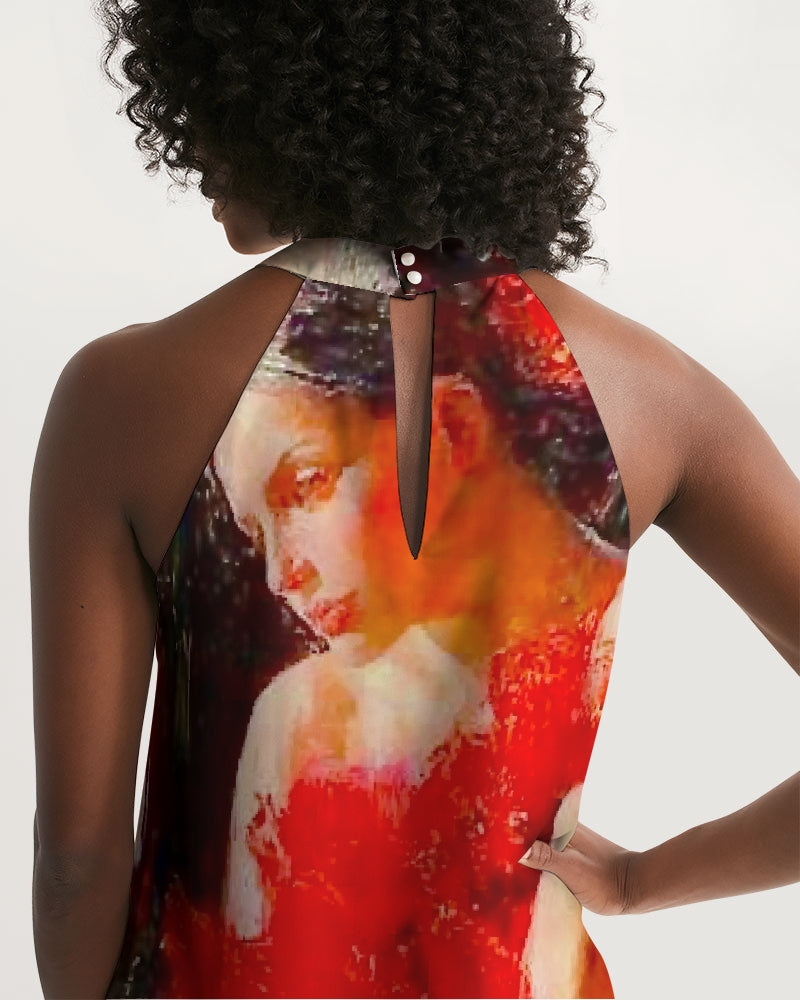 Flamenco Women's Halter Dress