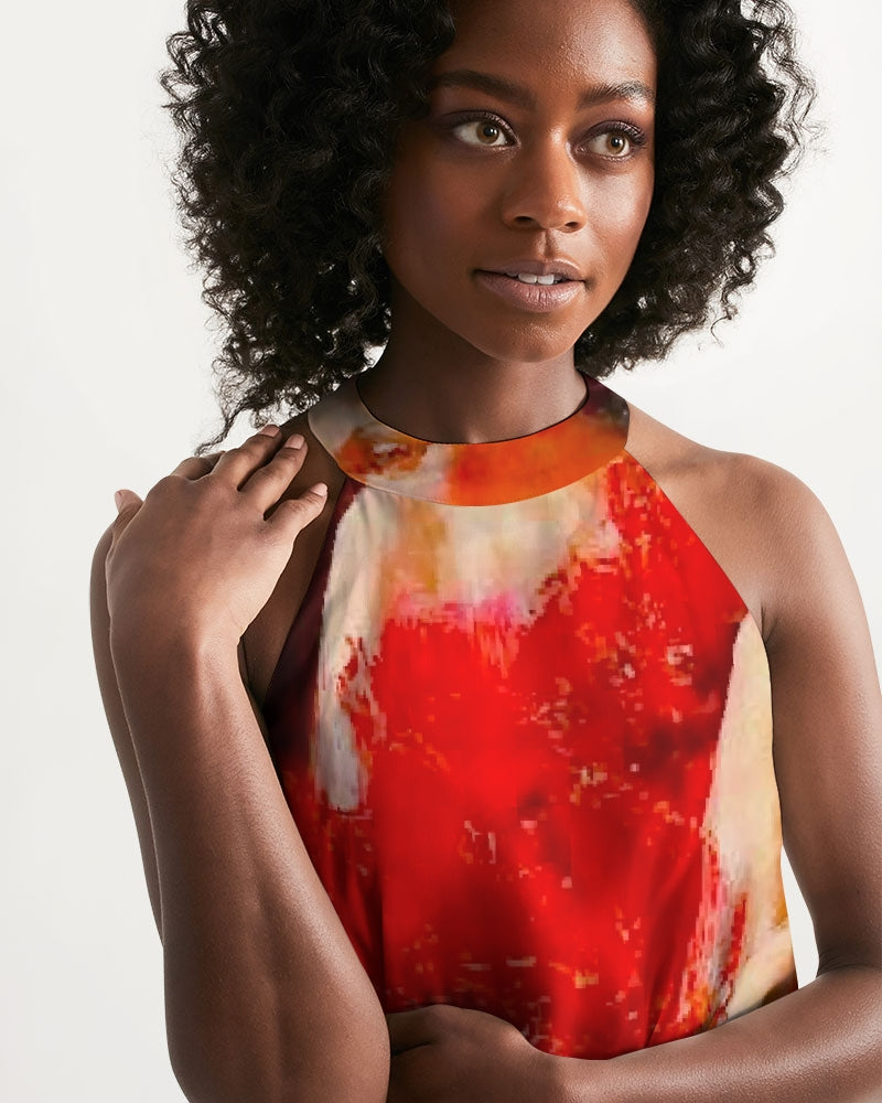 Flamenco Women's Halter Dress