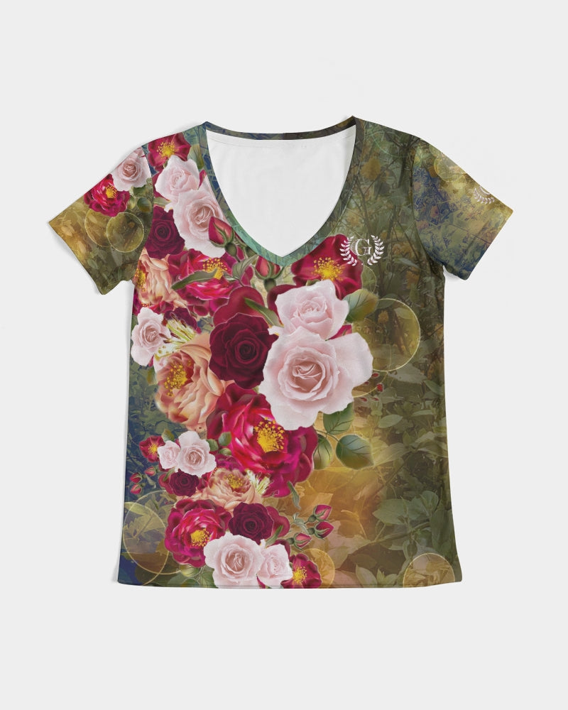 Bouquet  Women's V-Neck Tee