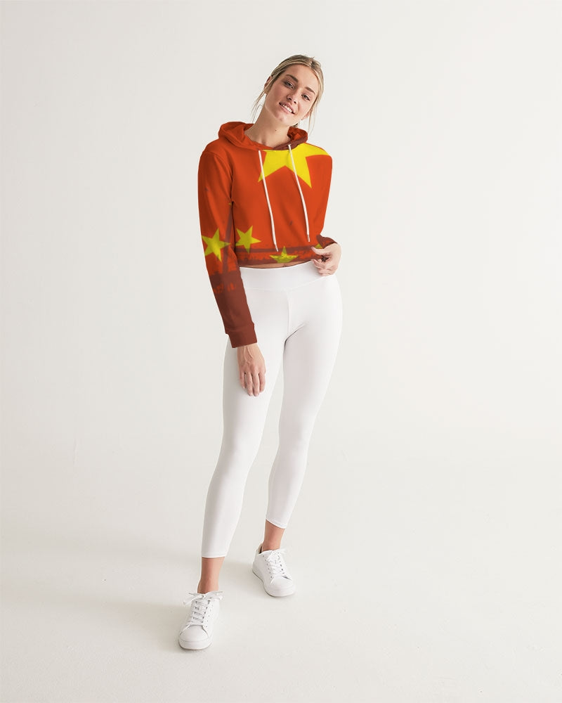 Billionaire Boyscouts China Women's Cropped Hoodie