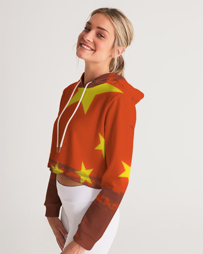Billionaire Boyscouts China Women's Cropped Hoodie