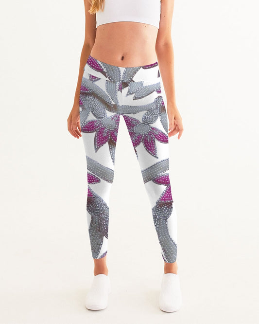 Flowers and Pearls Women's Yoga Pants