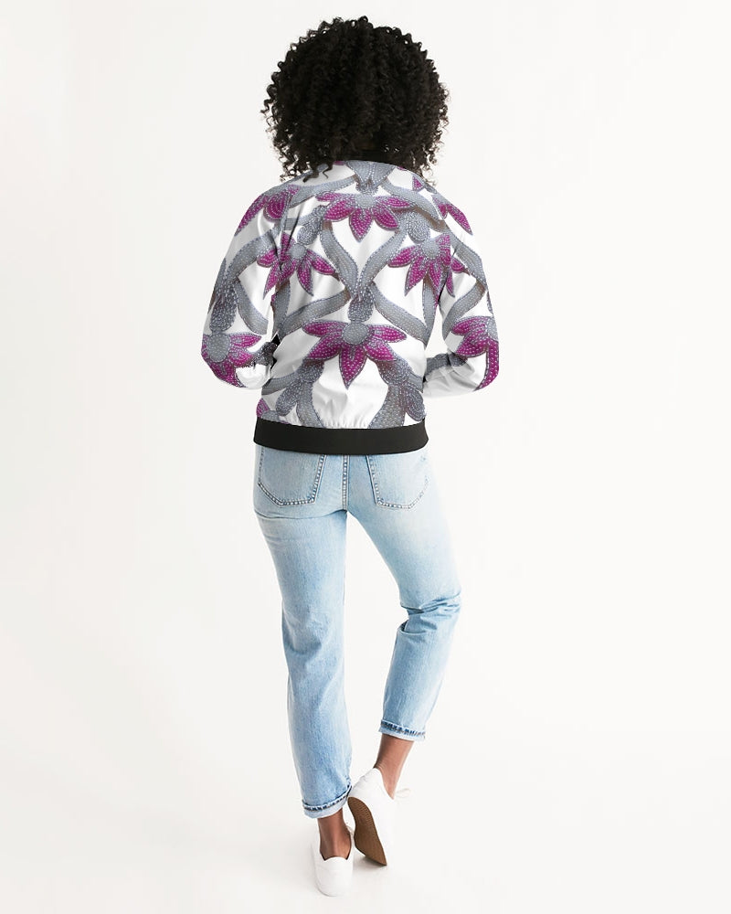 Flowers and Pearls Women's Bomber Jacket