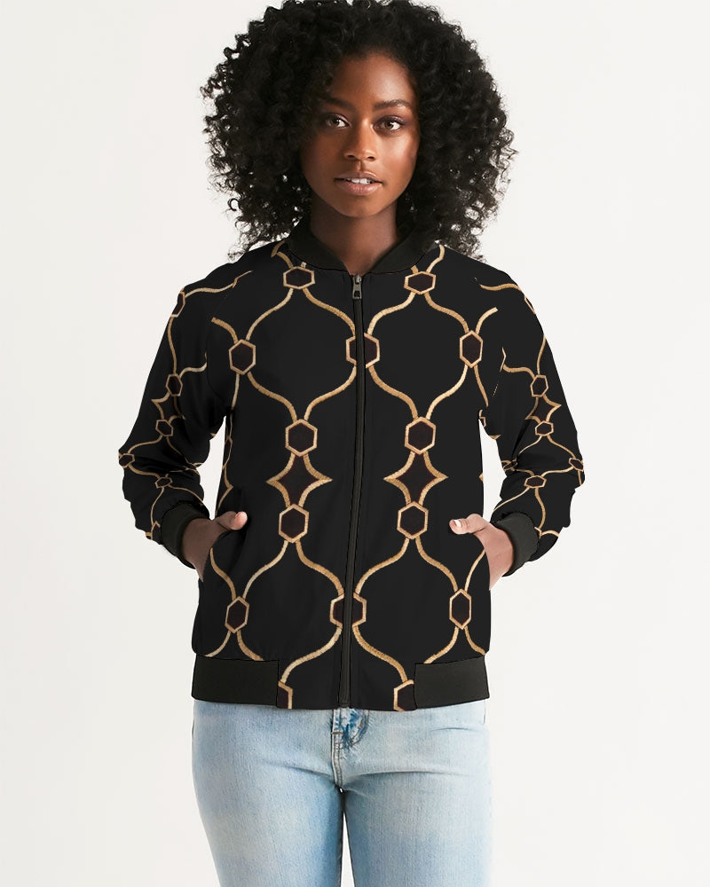Hitam Aurum Women's Bomber Jacket