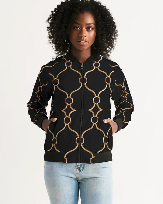Hitam Aurum Women's Bomber Jacket