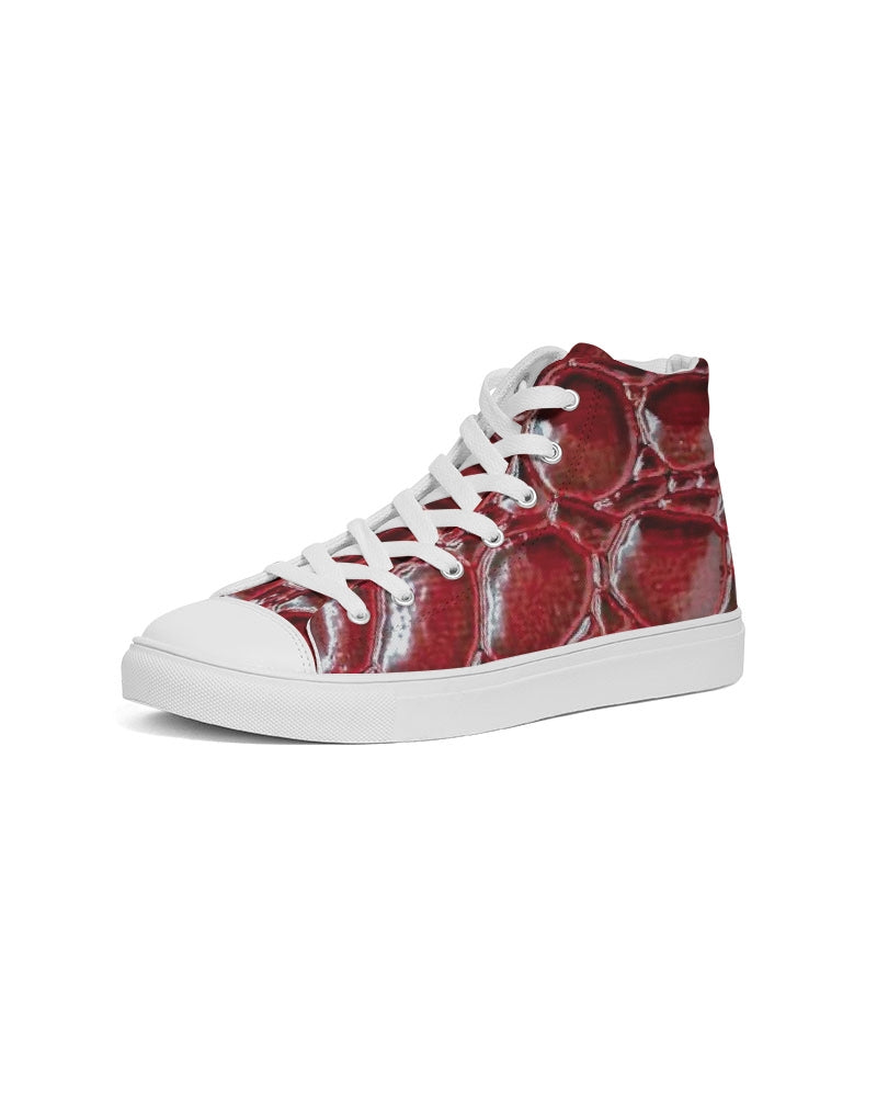Dinosaur Block Men's Hightop Canvas Shoe