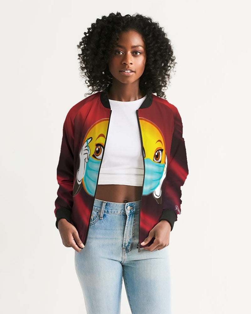 Pandemia Red Women's Bomber Jacket