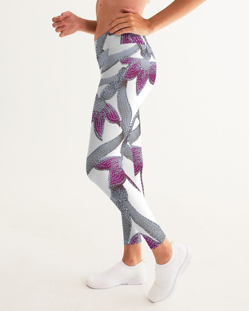 Flowers and Pearls Women's Yoga Pants