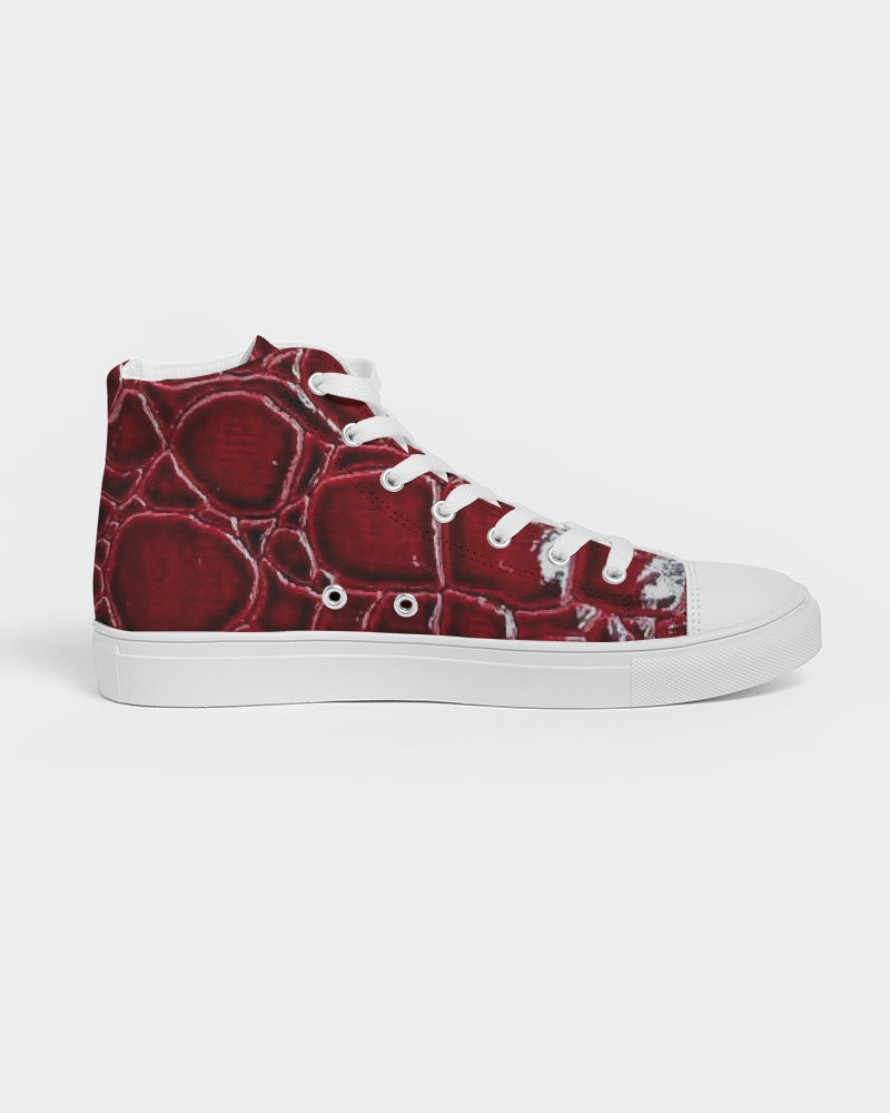 Dinosaur Block Men's Hightop Canvas Shoe