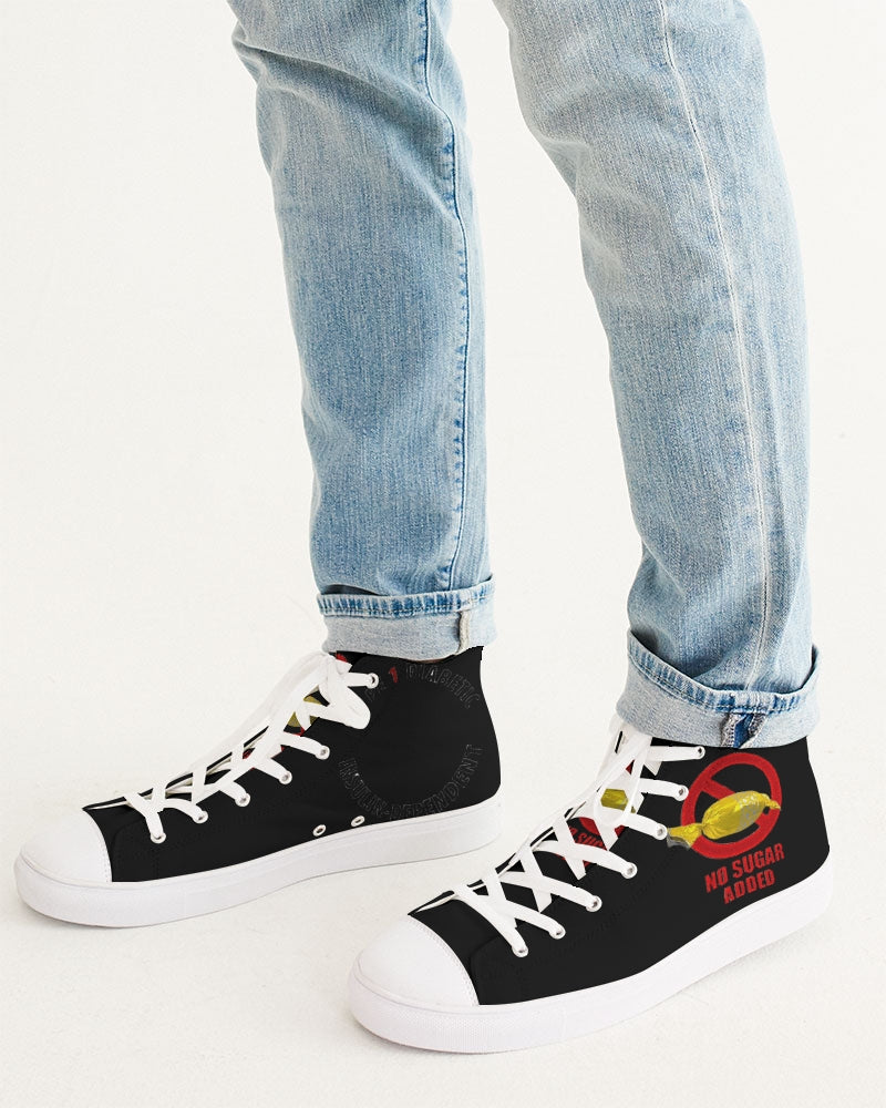 No Sugar Added Men's Hightop Canvas Shoe