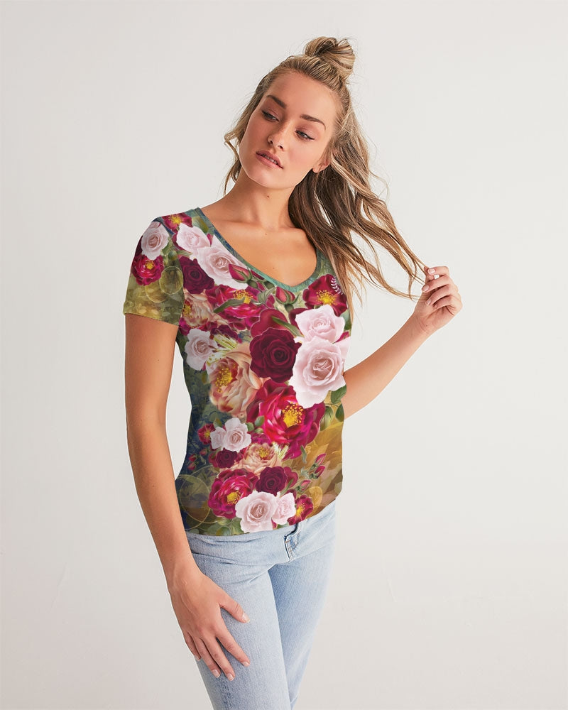 Bouquet  Women's V-Neck Tee