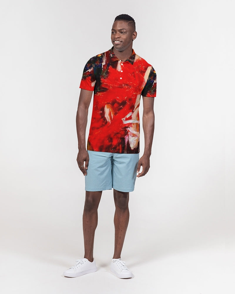 Flamenco Men's Slim Fit Short Sleeve Polo