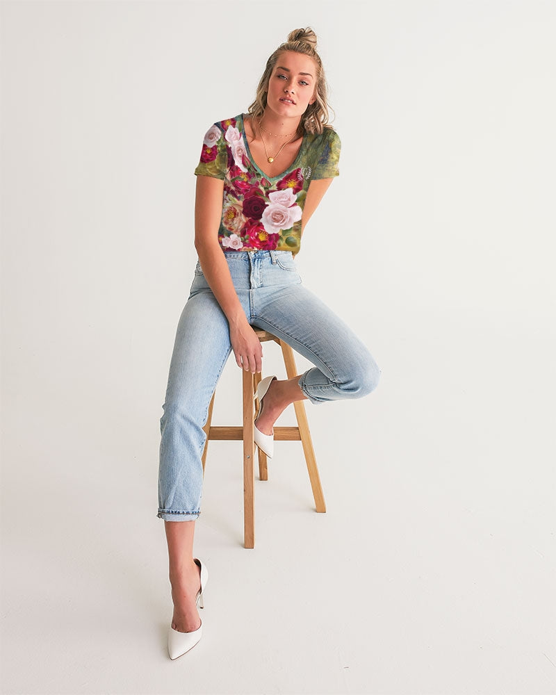 Bouquet  Women's V-Neck Tee