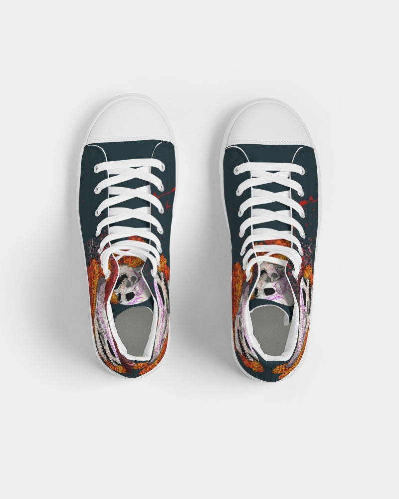 Dia Muerta Men's Hightop Canvas Shoe