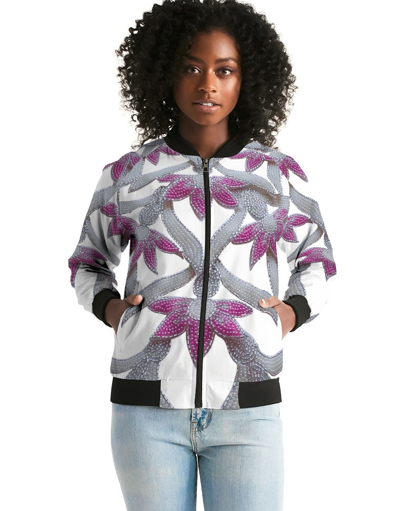 Flowers and Pearls Women's Bomber Jacket