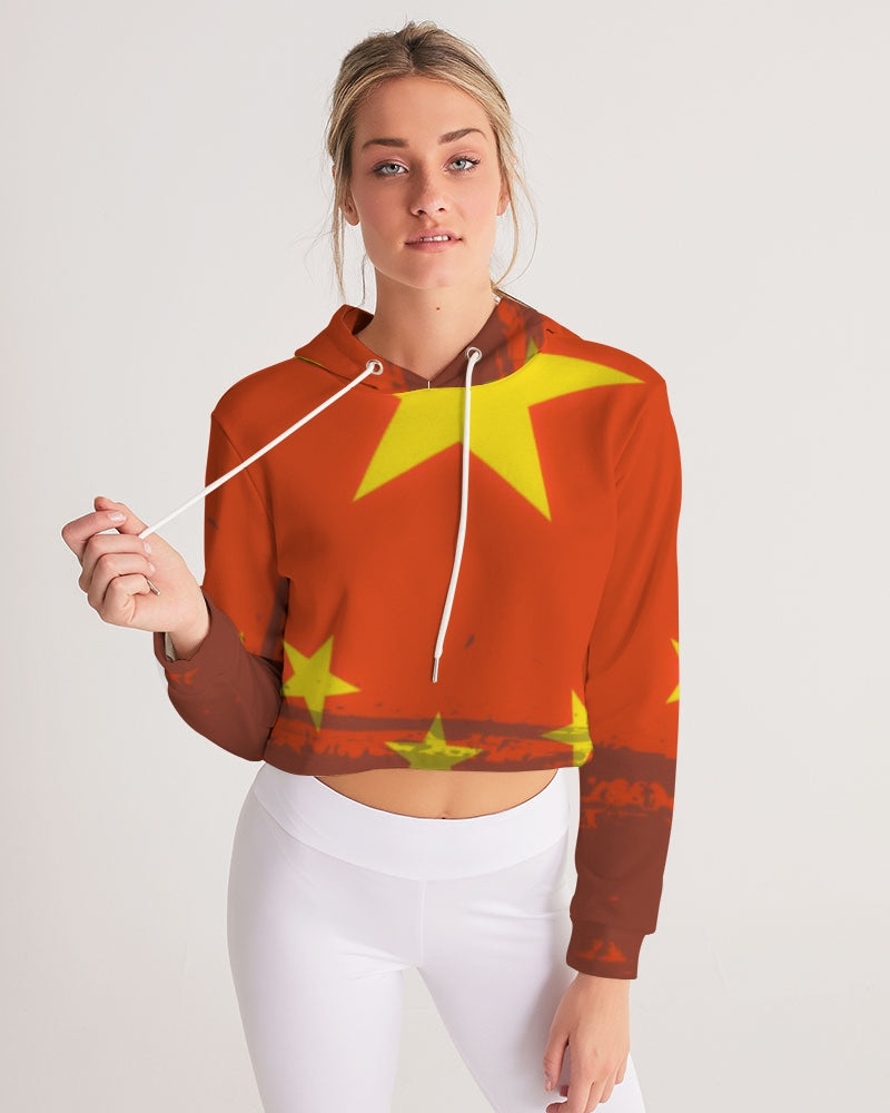 Billionaire Boyscouts China Women's Cropped Hoodie