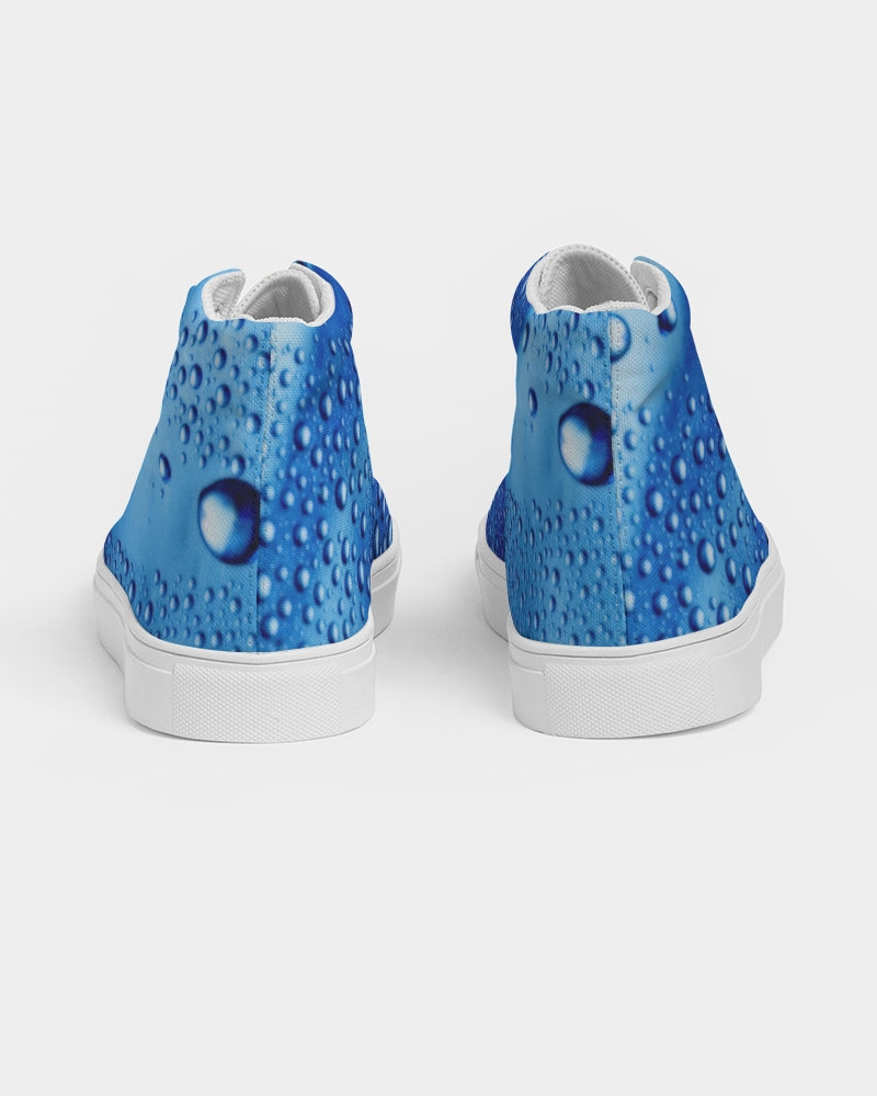 Azul Waterdrops Women's Hightop Canvas Shoe