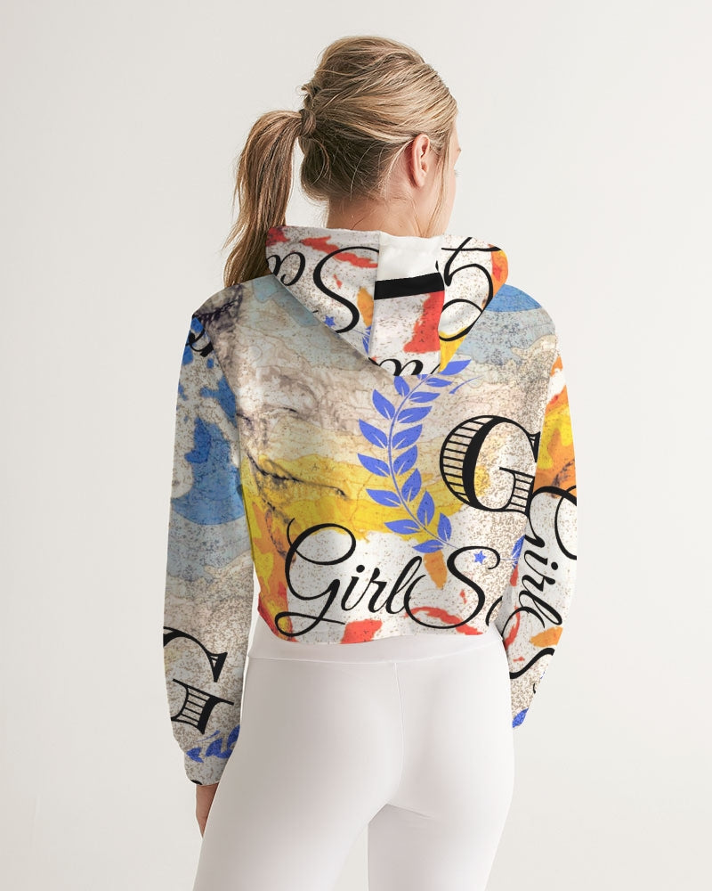 Billionaire Girlscouts International Women's Cropped Hoodie