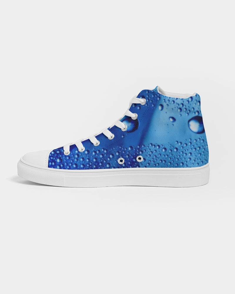 Azul Waterdrops Women's Hightop Canvas Shoe