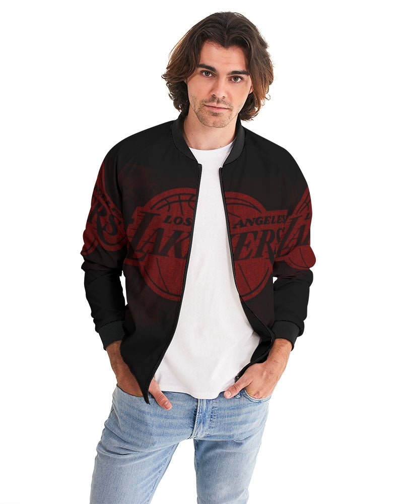 Crimson Black Lakers Men's Bomber Jacket