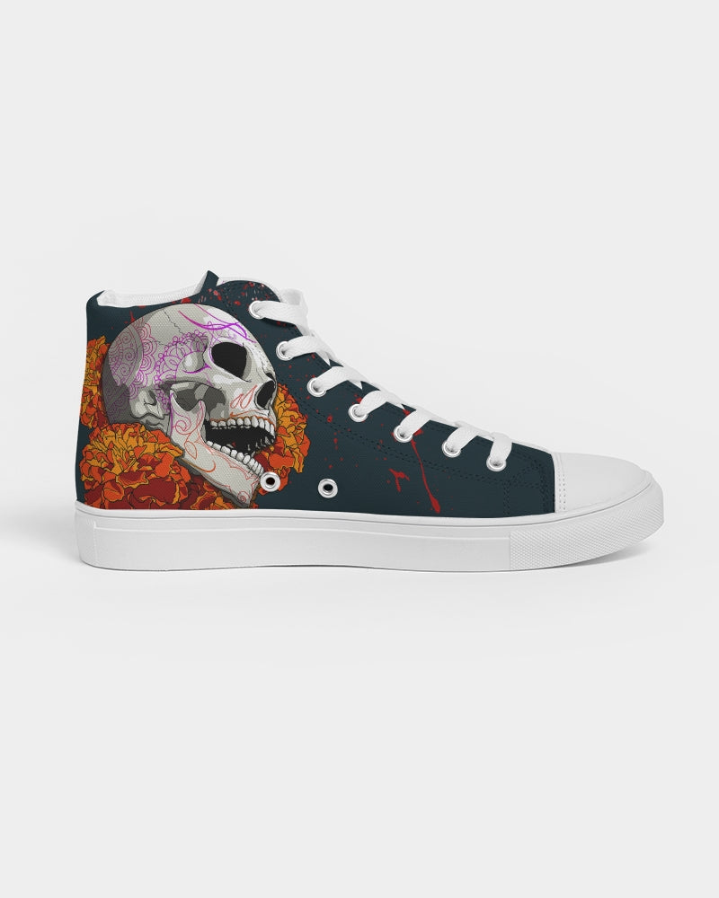 Dia Muerta Men's Hightop Canvas Shoe