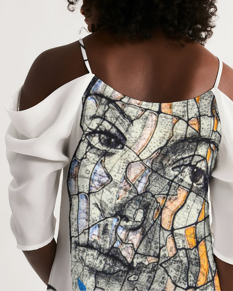 Billionaire Girlscouts International Femme Women's Open Shoulder A-Line Dress