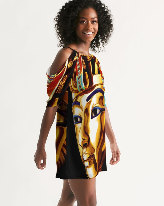 Billionaire Boyscouts King Women's Open Shoulder A-Line Dress