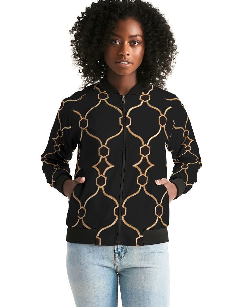 Hitam Aurum Women's Bomber Jacket