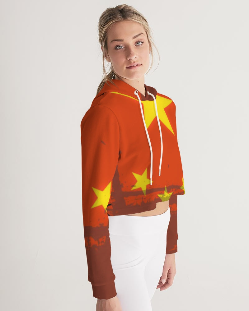 Billionaire Boyscouts China Women's Cropped Hoodie