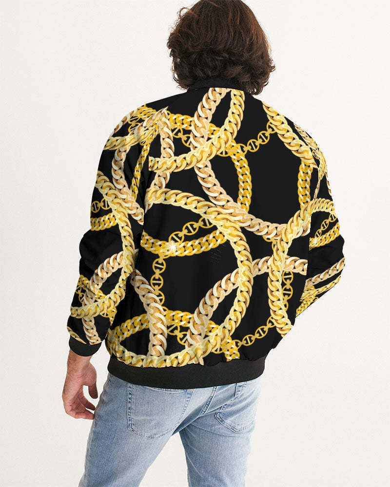 Gold Links Men's Bomber Jacket