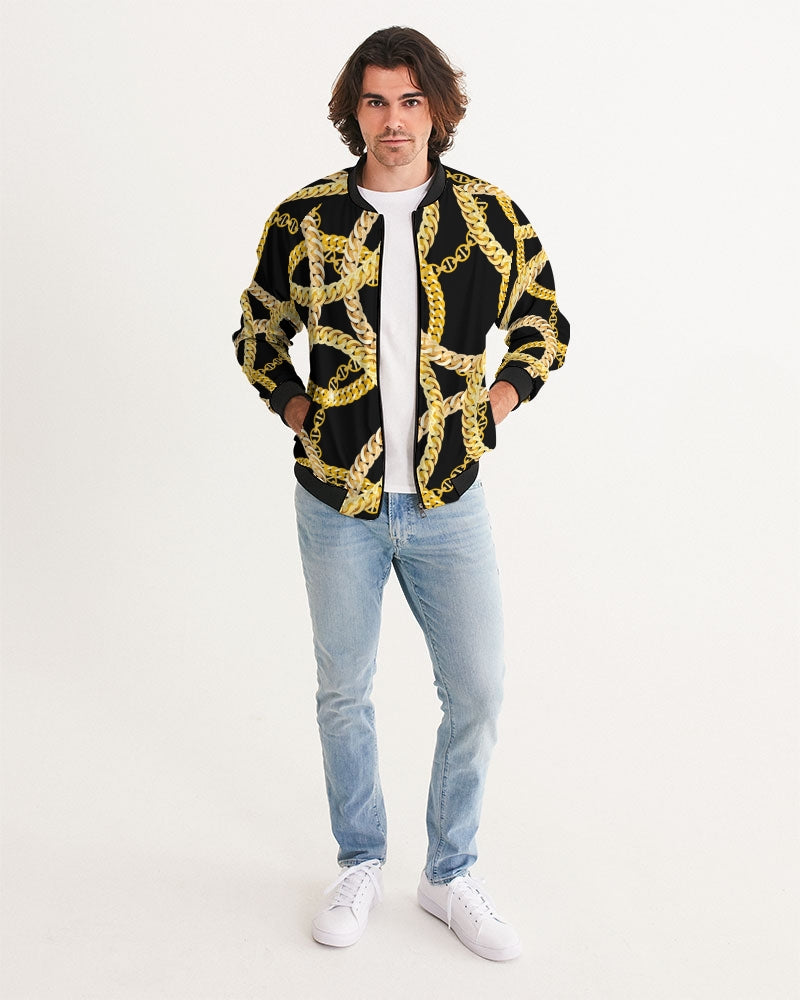 Gold Links Men's Bomber Jacket