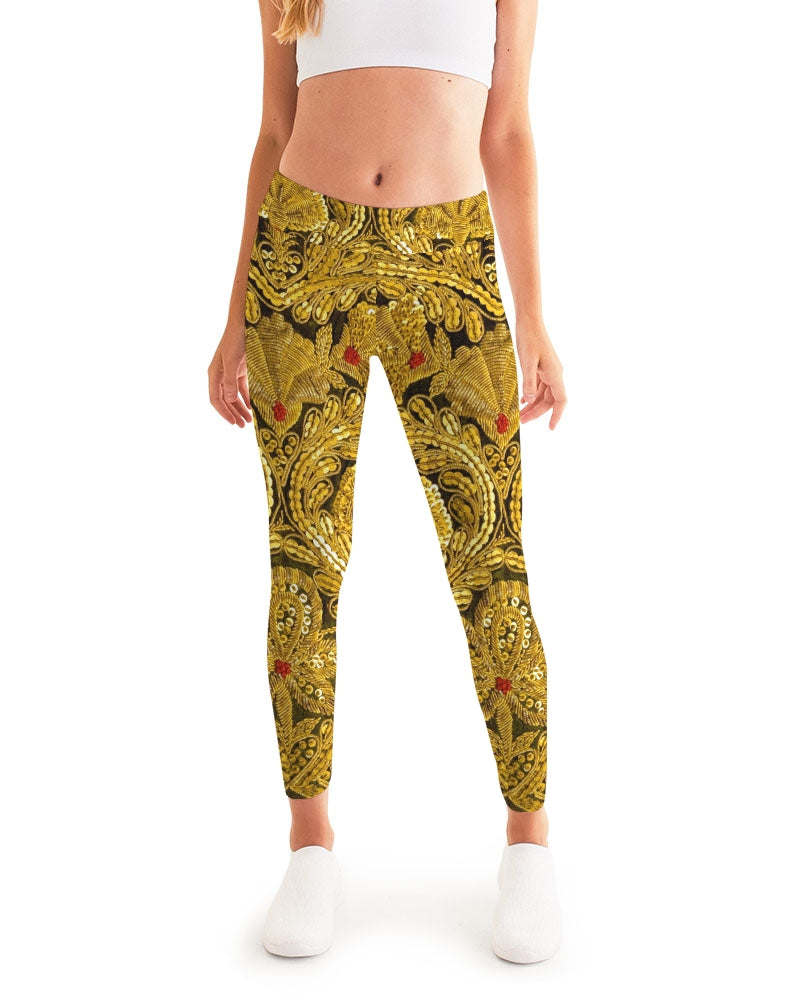 Gold Baroque Women's Yoga Pants