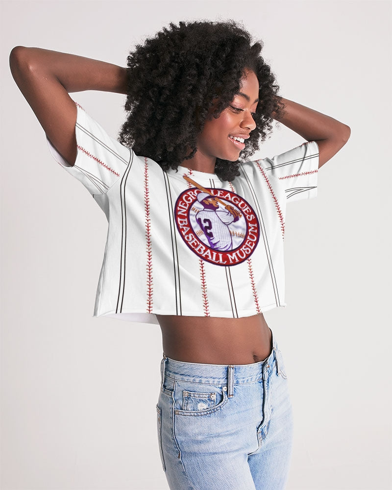 Baseball Stripes Women's Lounge Cropped Tee