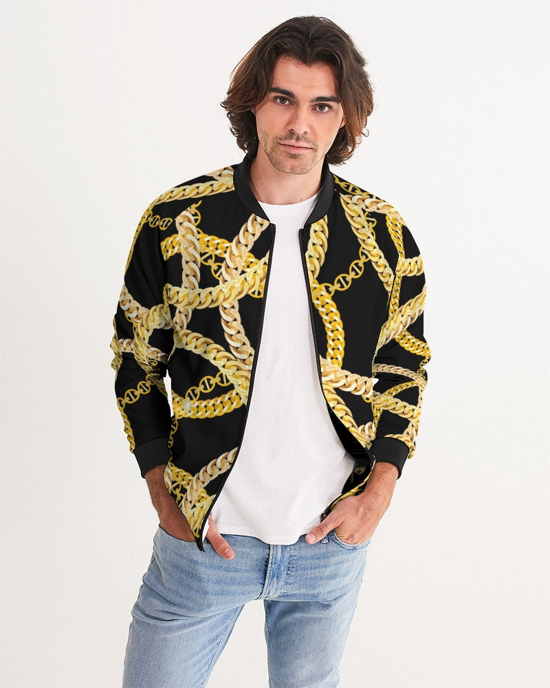 Gold Links Men's Bomber Jacket