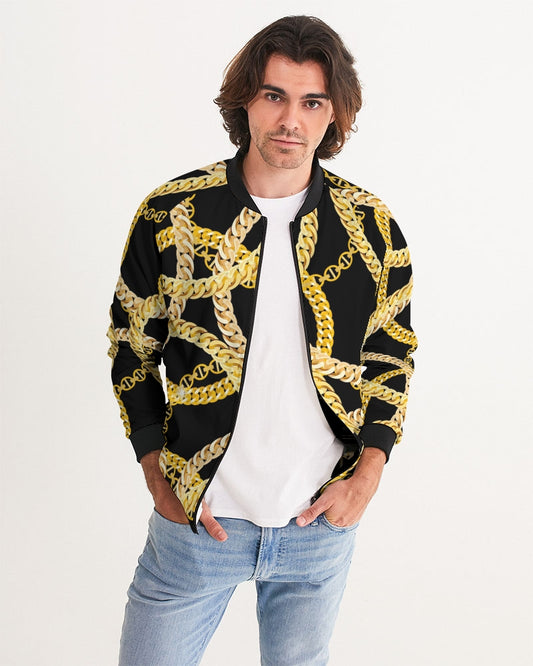 Gold Links Men's Bomber Jacket