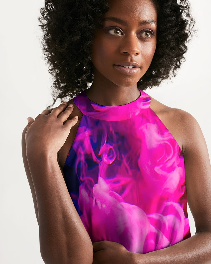 Rainbow Cloud Women's Halter Dress