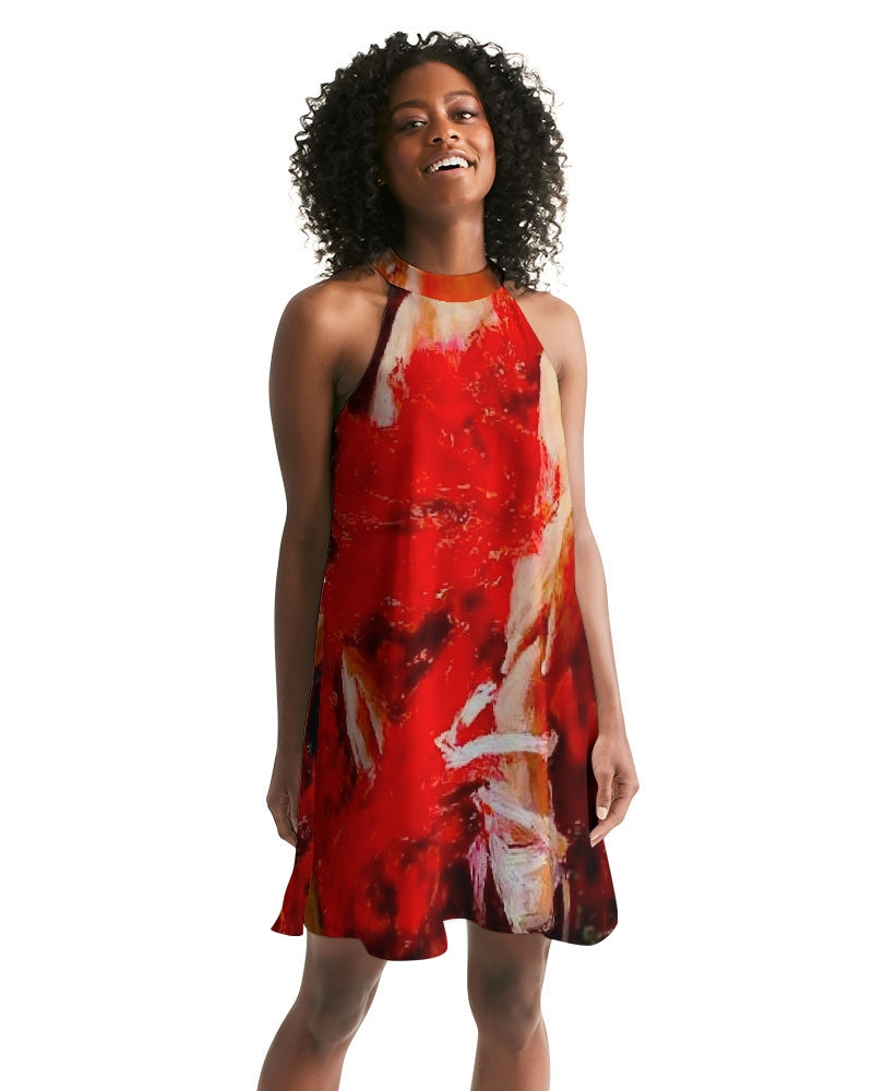Flamenco Women's Halter Dress